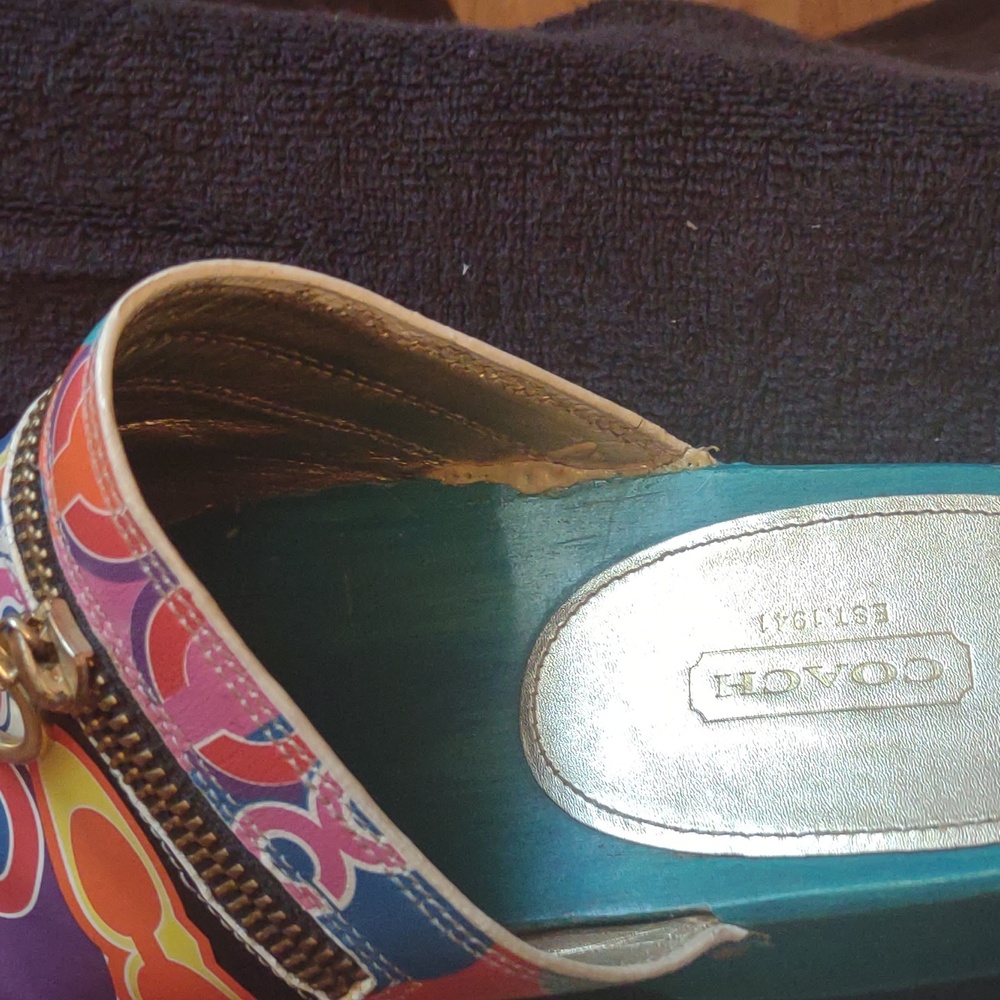 Coach Poppy Bag/ Coach Jessi Clogs Bundle - Picture 12 of 13